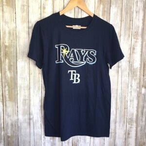 MLB Tampa Bay Rays Blue Baseball Tee Women’s Small
